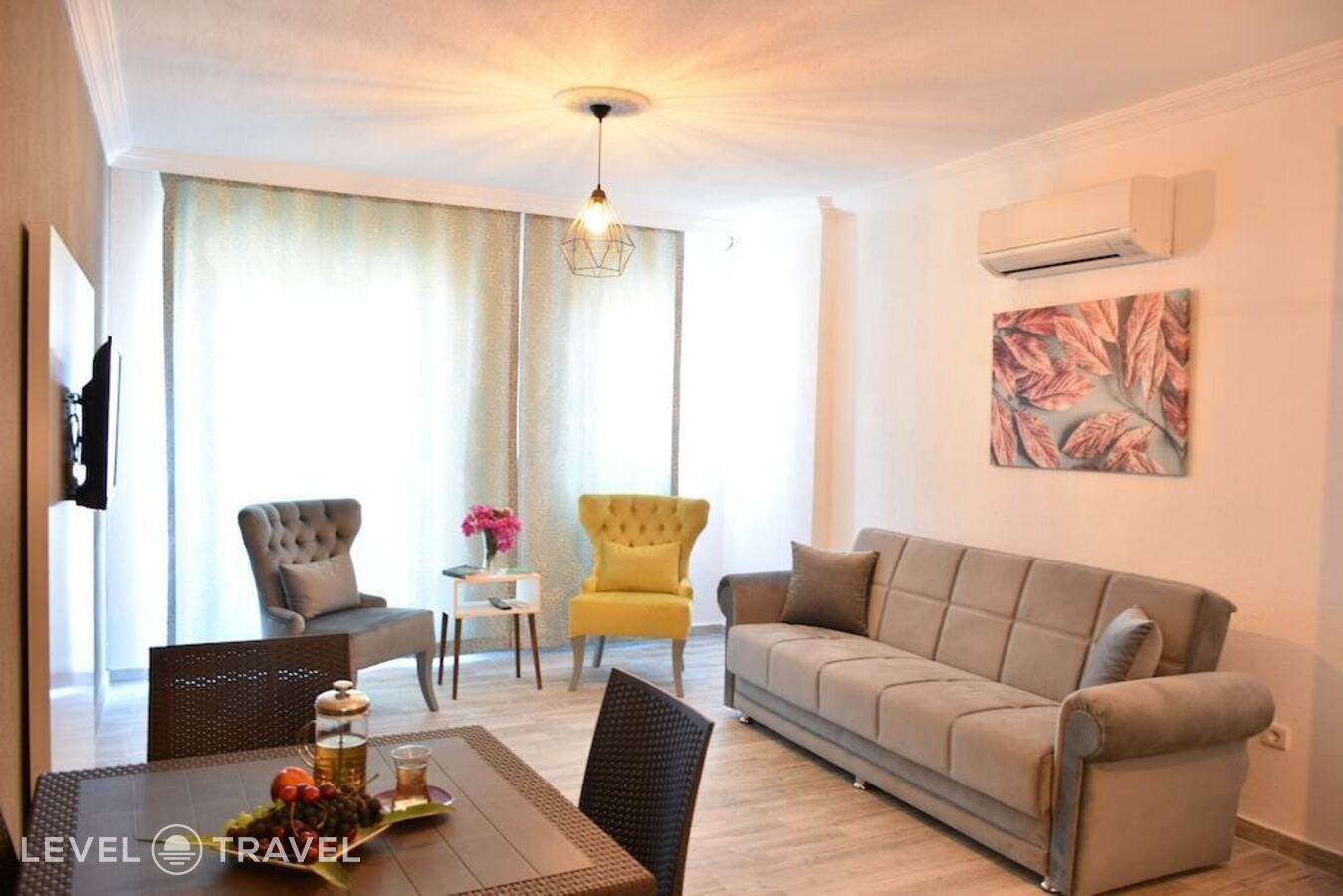 фотографии номера Семейные апартаменты с 2 комнатами с видом на город отеля Calba Apart Otel в Турция(Каш) - фото №23