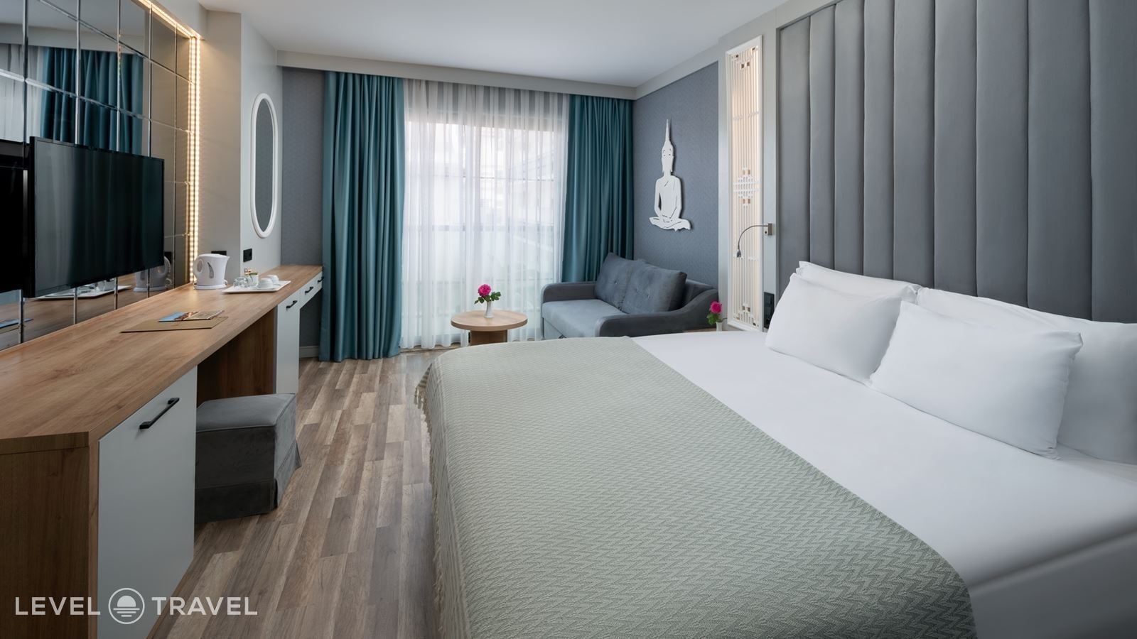 фотографии номера Стандартный с боковым видом на море с балконом отеля Siam Elegance Hotels & Spa в Турция(Богазкент) - фото №1
