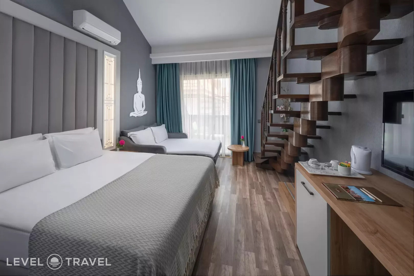 фотографии номера Семейный двухуровневый с видом на море отеля Siam Elegance Hotels & Spa в Турция(Богазкент) - фото №3