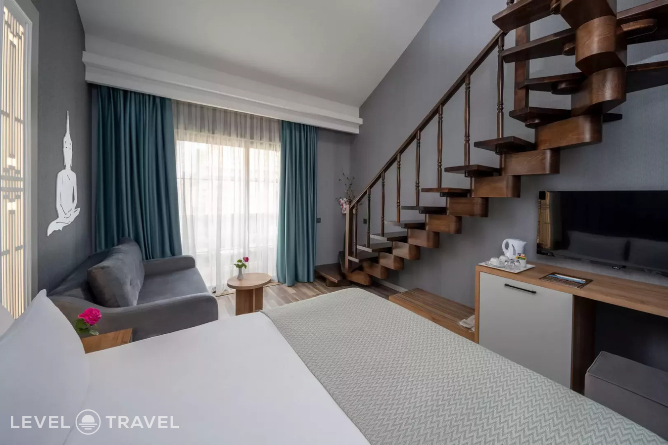 фотографии номера Семейный двухуровневый с видом на море отеля Siam Elegance Hotels & Spa в Турция(Богазкент) - фото №2