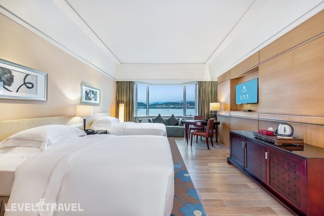 фотографии номера Номер Deluxe с видом на горы отеля Guangzhou Nansha Grand Hotel в Китай(Гуанчжоу) - фото №3
