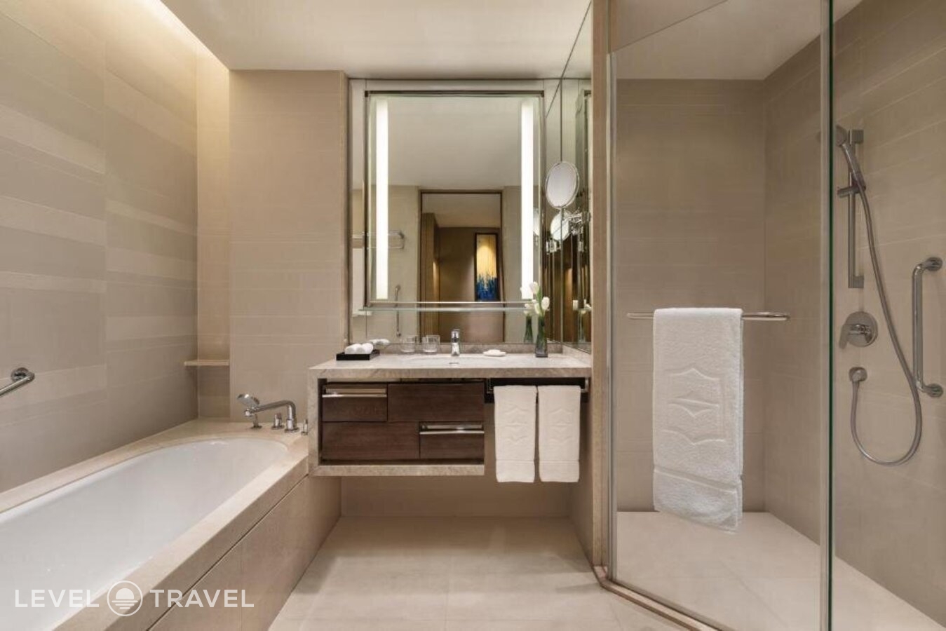 фотографии номера Двухместный номер Horizon Deluxe двуспальная кровать отеля Shangri-La Songbei, Harbin в Китай(Харбин) - фото №6