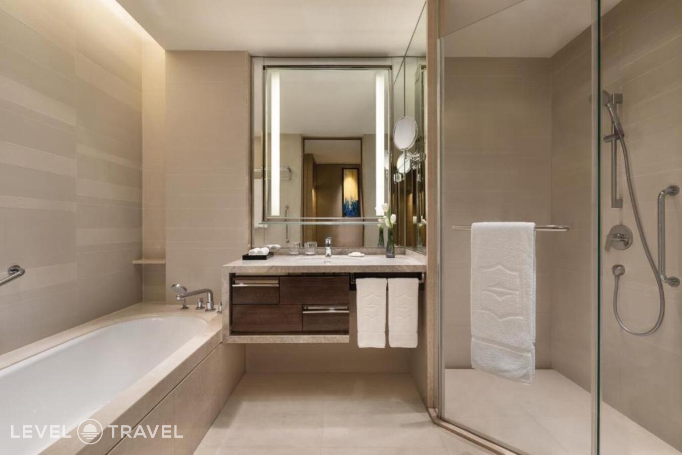 фотографии номера Двухместный номер Horizon Deluxe 2 отдельные кровати отеля Shangri-La Songbei, Harbin в Китай(Харбин) - фото №2