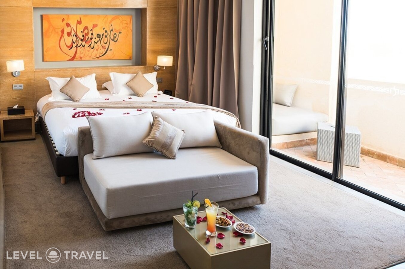 фотографии номера Двухместный номер Privilege двуспальная кровать отеля Sirayane Boutique Hotel And Spa в Марокко(Марракеш) - фото №1