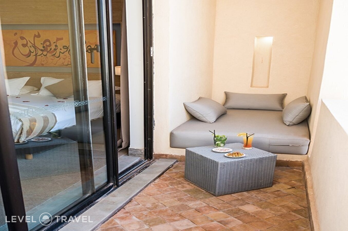 фотографии номера Двухместный номер Privilege двуспальная кровать отеля Sirayane Boutique Hotel And Spa в Марокко(Марракеш) - фото №6
