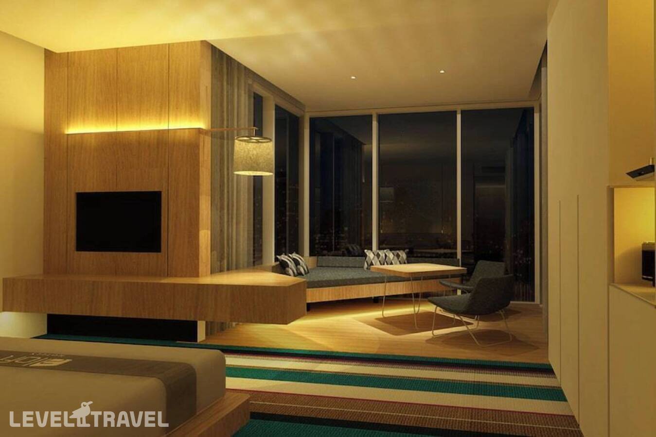 фотографии номера Люкс Presidential c 1 комнатой отеля Aloft South Jakarta Chse Certified в Индонезия(Джакарта) - фото №1