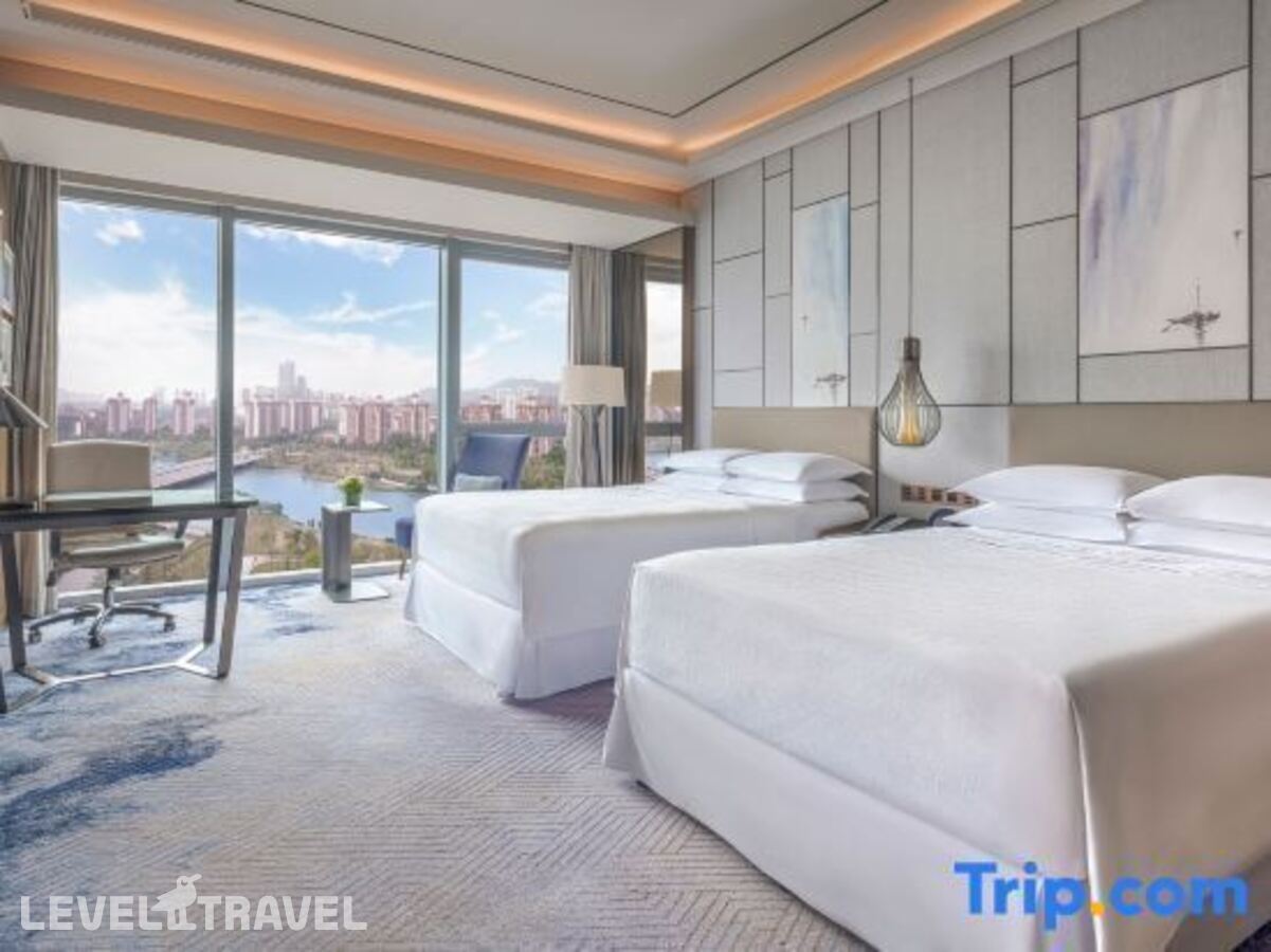 фотографии номера Делюкс с видом на реку (две односпальные кровати) отеля Sheraton Guangzhou Nansha Hotel в Китай(Гуанчжоу) - фото №2