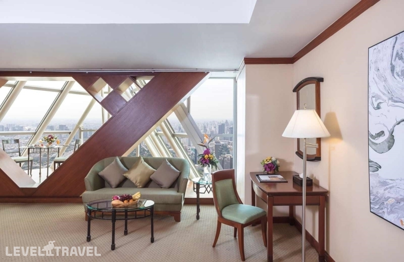 фотографии номера Двухместный люкс Sky Zone Superior двуспальная кровать отеля Baiyoke Sky Hotel в Таиланд(Бангкок) - фото №9