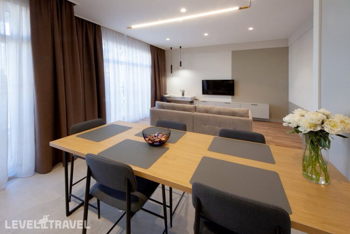 фотографии номера Апартаменты с балконом отеля Апартаменты 4кайф Residence №39 в Россия(Зеленоградск) - фото №4