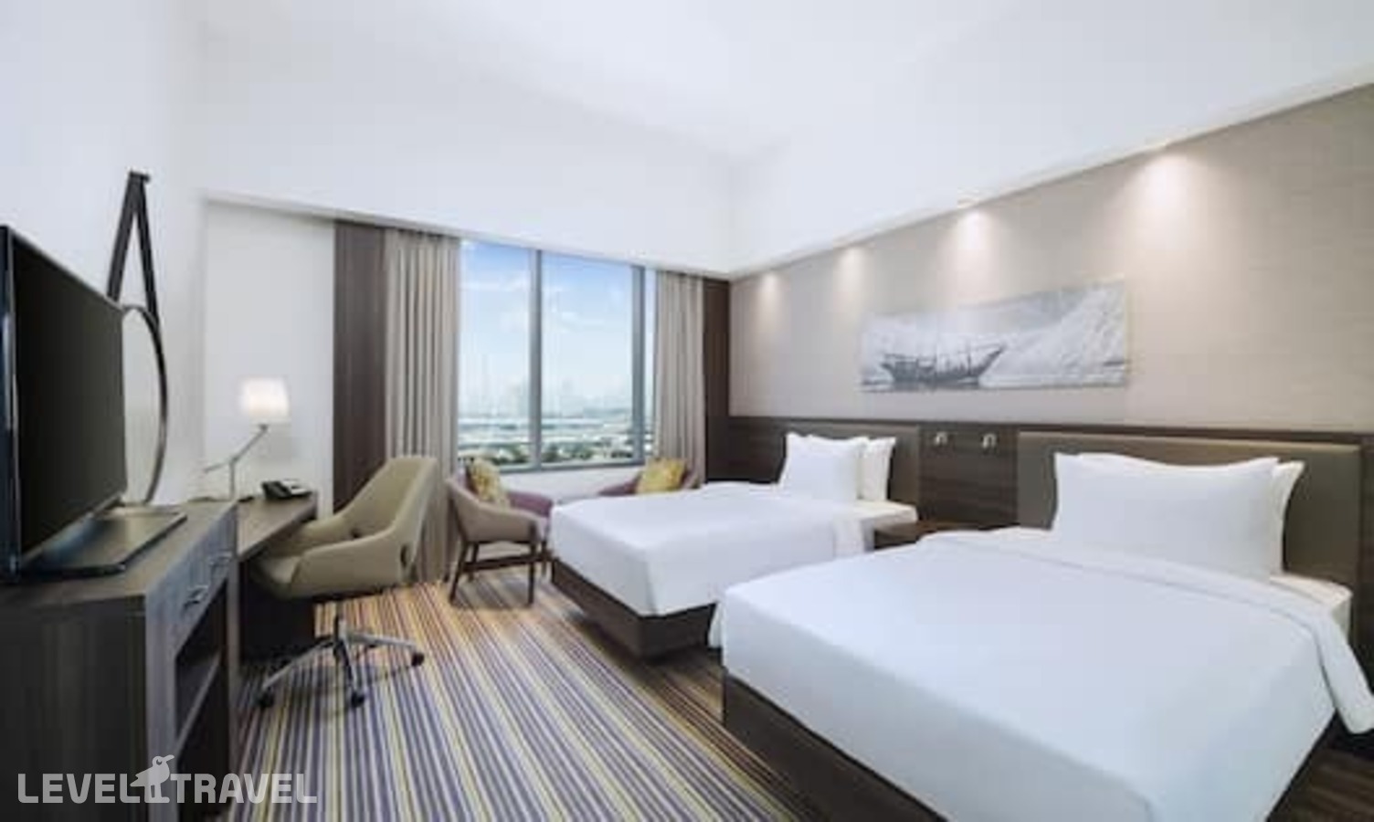 фотографии номера Номер для курящих (две односпальные кровати) отеля Hampton By Hilton Dubai Airport в ОАЭ(Дейра) - фото №1