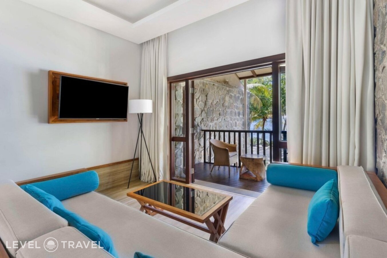 фотографии номера Делюкс с видом на море (две односпальные кровати) отеля Kempinski Seychelles Resort в Сейшелы(о. Маэ) - фото №2