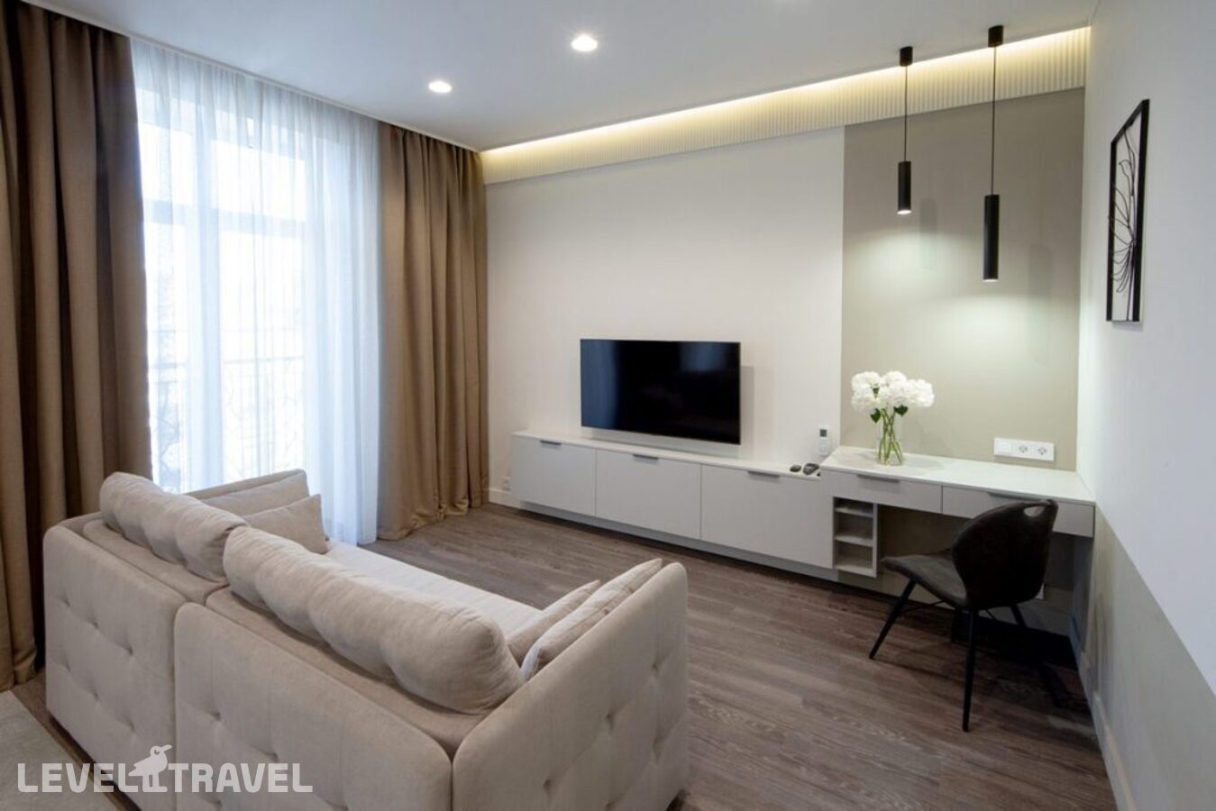 фотографии номера Апартаменты с балконом отеля 4Kaif Residence Style (4Кайф Резиденс Стайл) на улице Гагарина в Россия(Зеленоградск) - фото №4