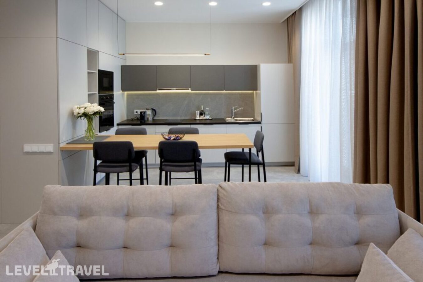фотографии номера Апартаменты с балконом отеля 4Kaif Residence Style (4Кайф Резиденс Стайл) на улице Гагарина в Россия(Зеленоградск) - фото №12