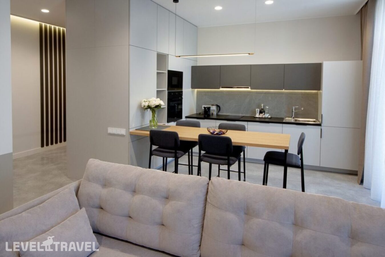 фотографии номера Апартаменты с балконом отеля 4Kaif Residence Style (4Кайф Резиденс Стайл) на улице Гагарина в Россия(Зеленоградск) - фото №5