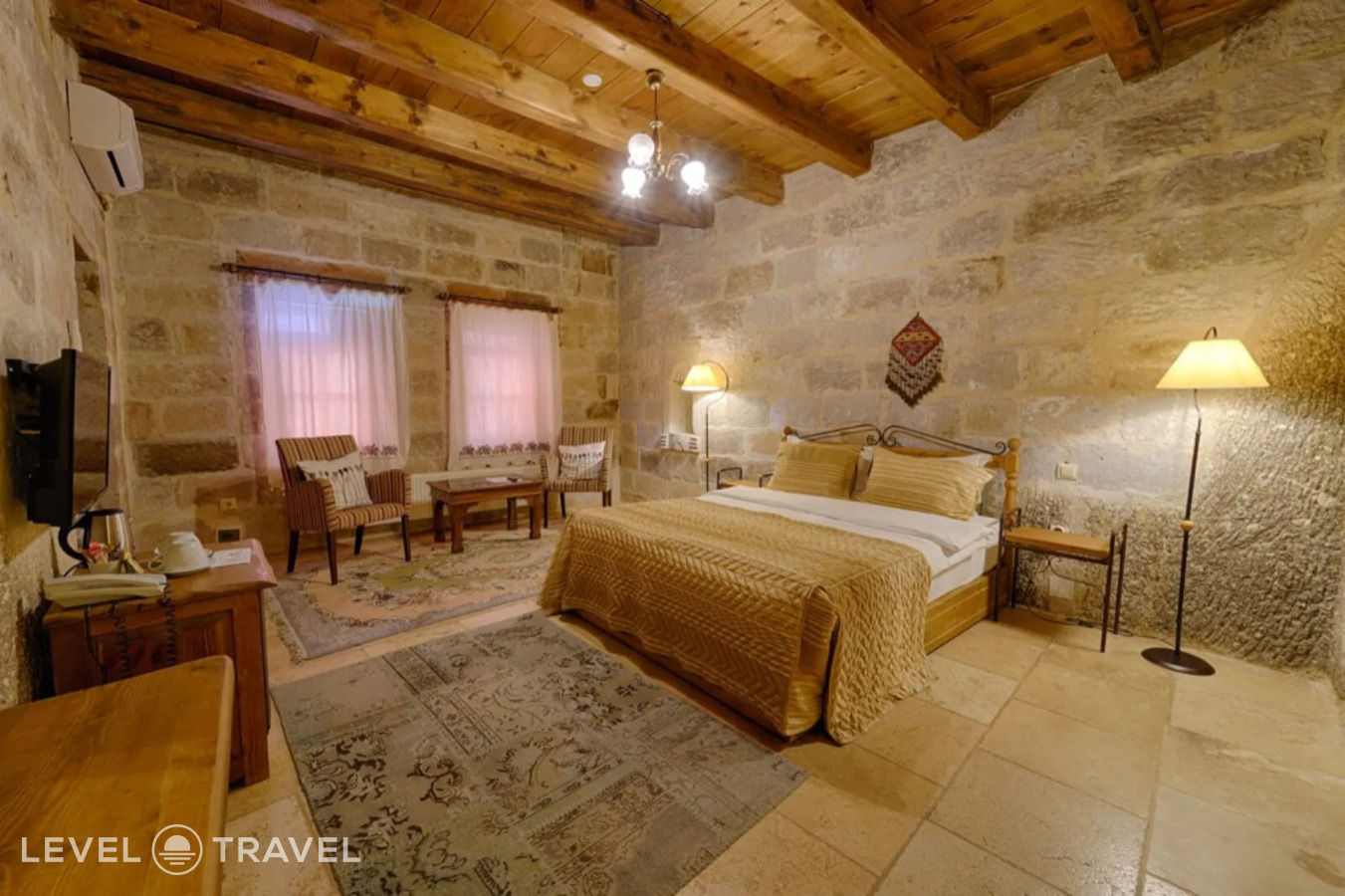фотографии номера Двухместный полулюкс Cave двуспальная кровать отеля Tekkaya Cave Hotel в Турция(Гёреме) - фото №3