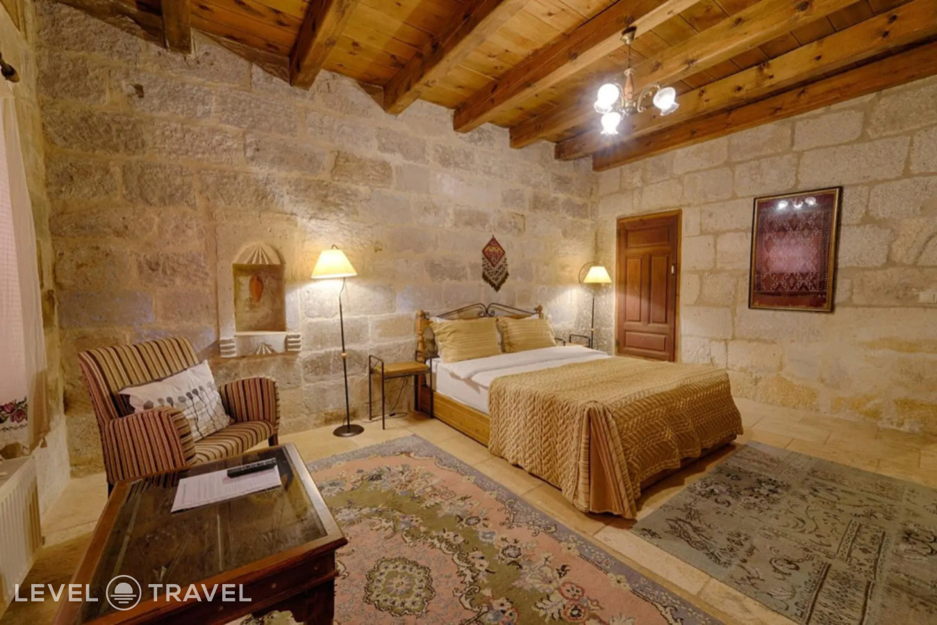 фотографии номера Двухместный полулюкс Cave двуспальная кровать отеля Tekkaya Cave Hotel в Турция(Гёреме) - фото №4