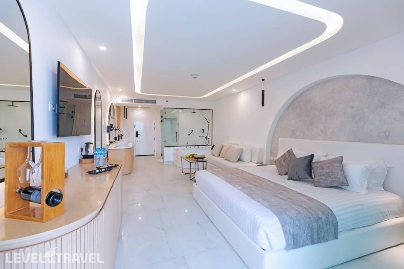 фотографии номера Делюкс с видом на море с джакузи отеля Sunrise White Hills Resort в Египет(Уайт Найт) - фото №2