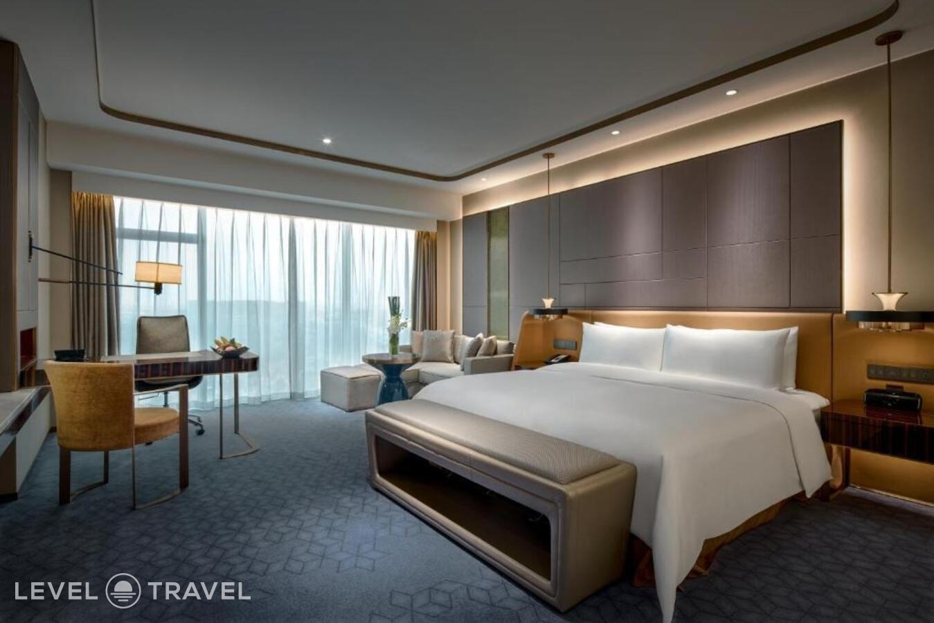 фотографии номера Двухместный клубный номер Deluxe двуспальная кровать отеля Primus Hotel Shanghai Hongqiao в Китай(Шанхай) - фото №5