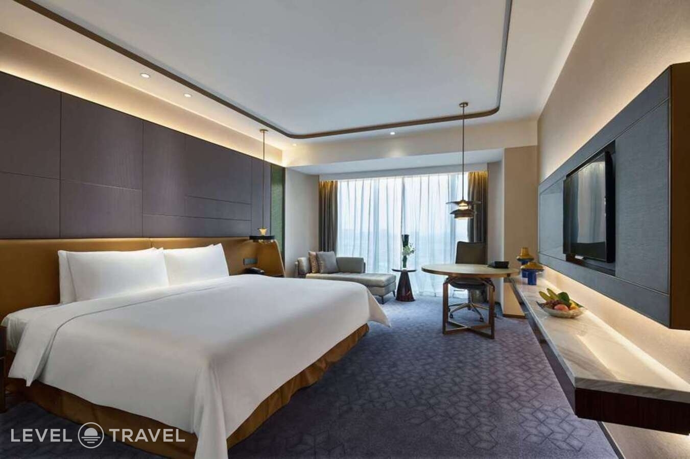 фотографии номера Двухместный клубный номер Deluxe 2 отдельные кровати отеля Primus Hotel Shanghai Hongqiao в Китай(Шанхай) - фото №1
