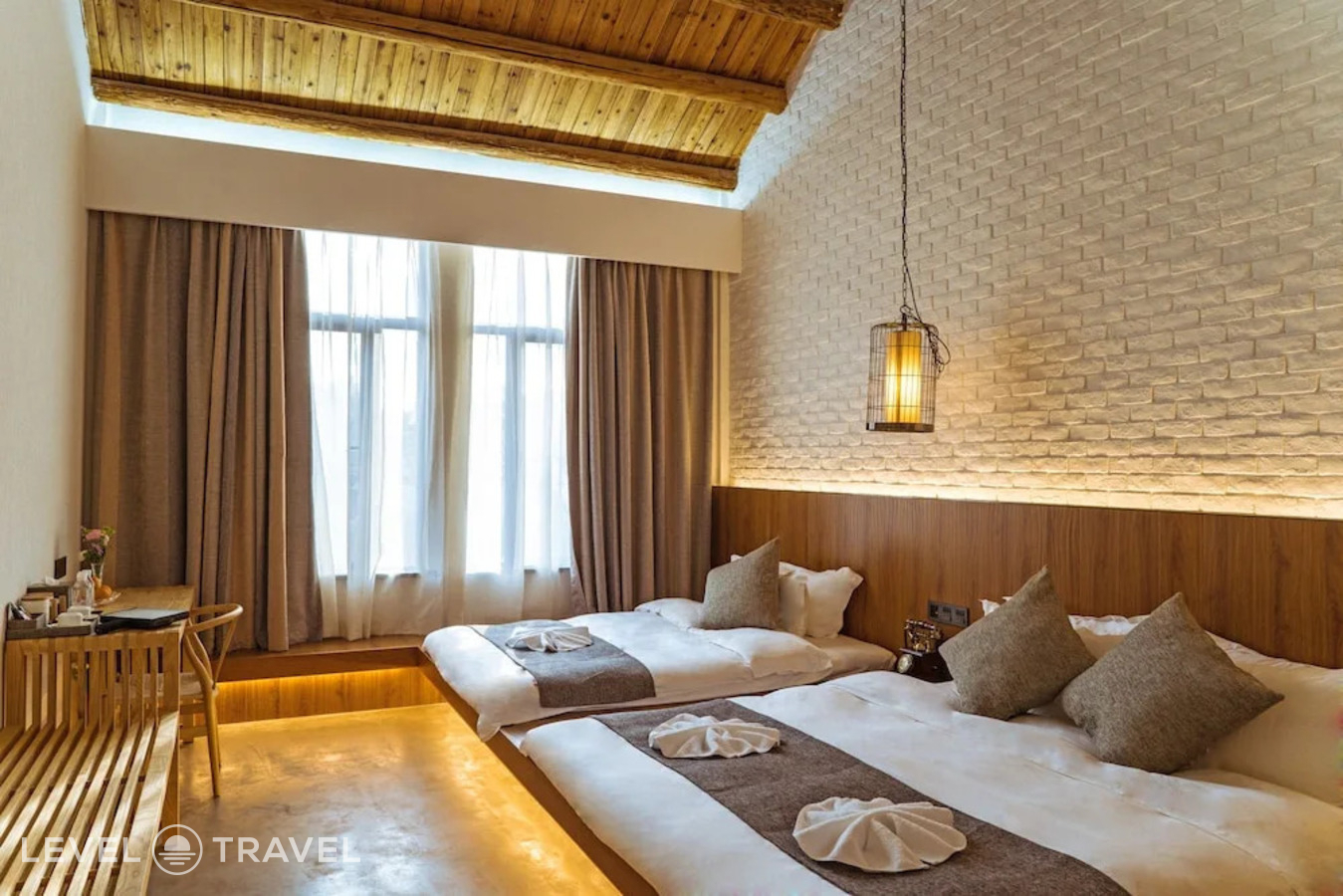 фотографии номера Семейный (две односпальные кровати) отеля Lin Yin Art Hotel Shanghai в Китай(Шанхай) - фото №2