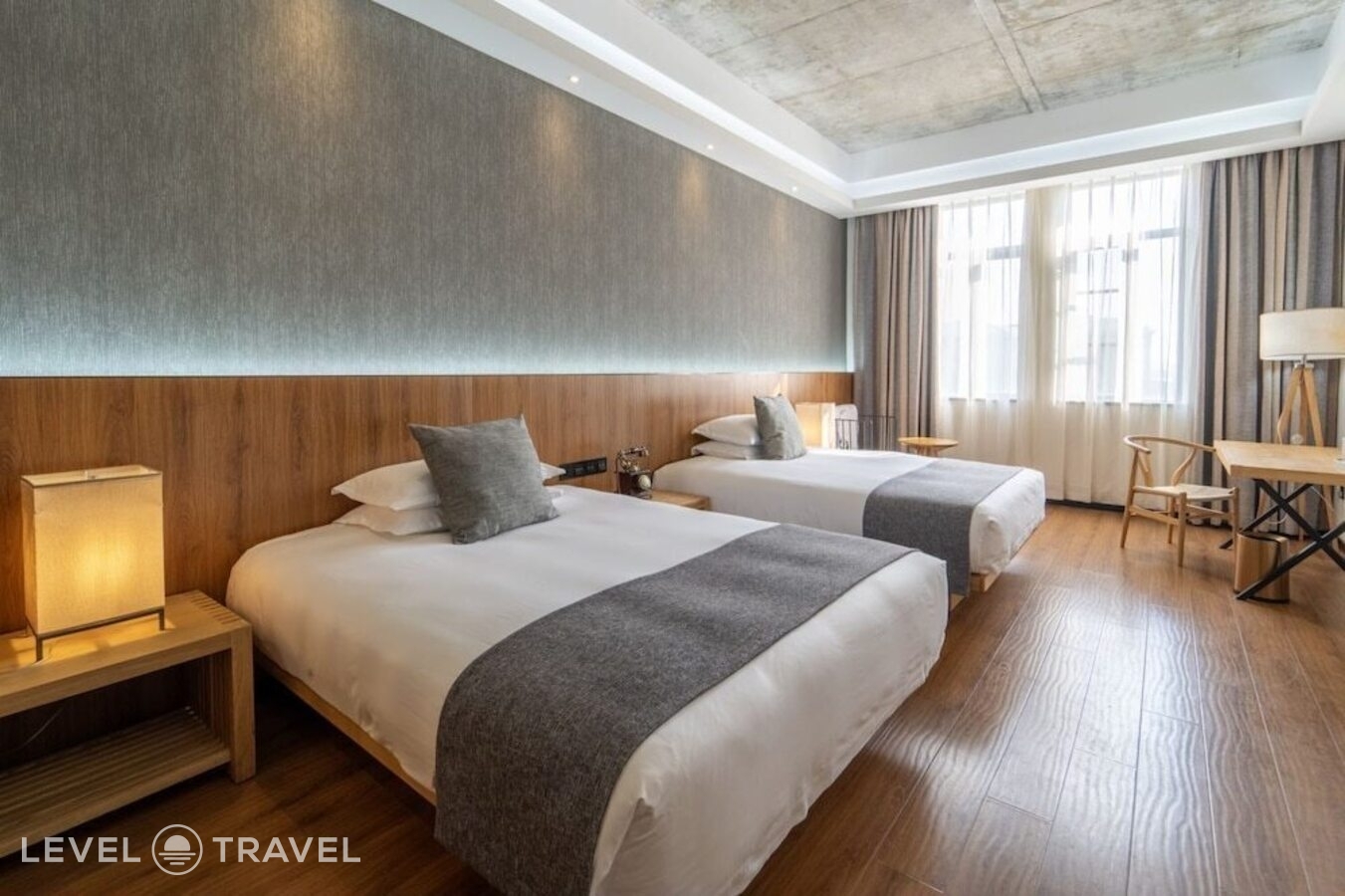 фотографии номера Семейный (две односпальные кровати) отеля Lin Yin Art Hotel Shanghai в Китай(Шанхай) - фото №3