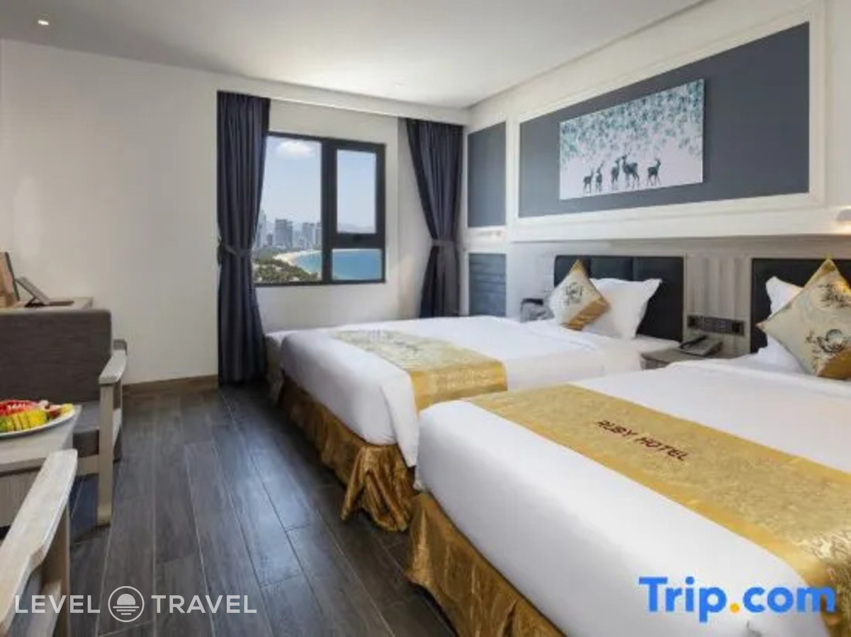 фотографии номера Делюкс с видом на город (две односпальные кровати) отеля Ruby Hotel в Вьетнам(Нячанг) - фото №1