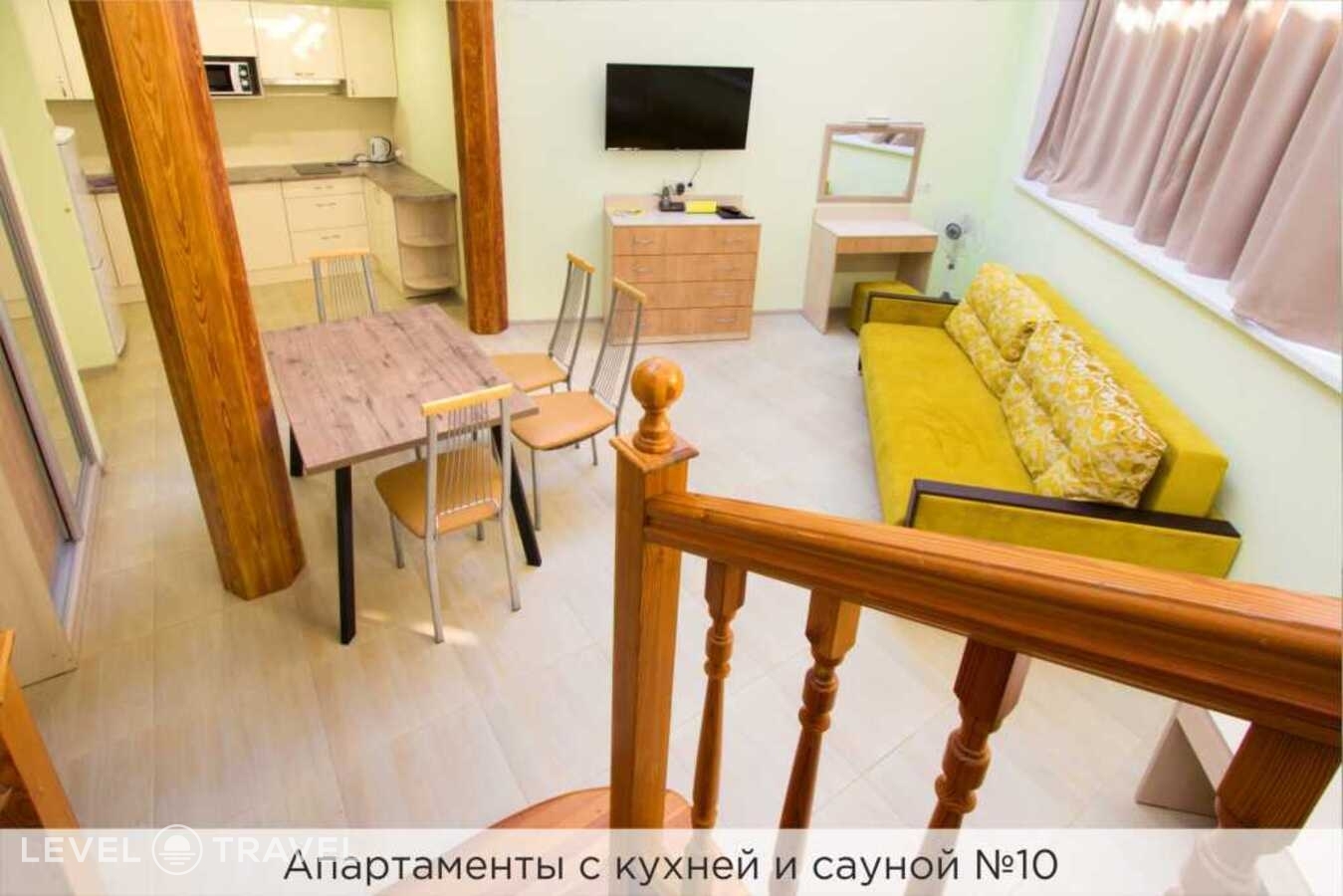 фотографии номера Двухместные апартаменты № 10 Дуплекс двуспальная кровать отеля Виктория в Россия(Приморский район) - фото №8