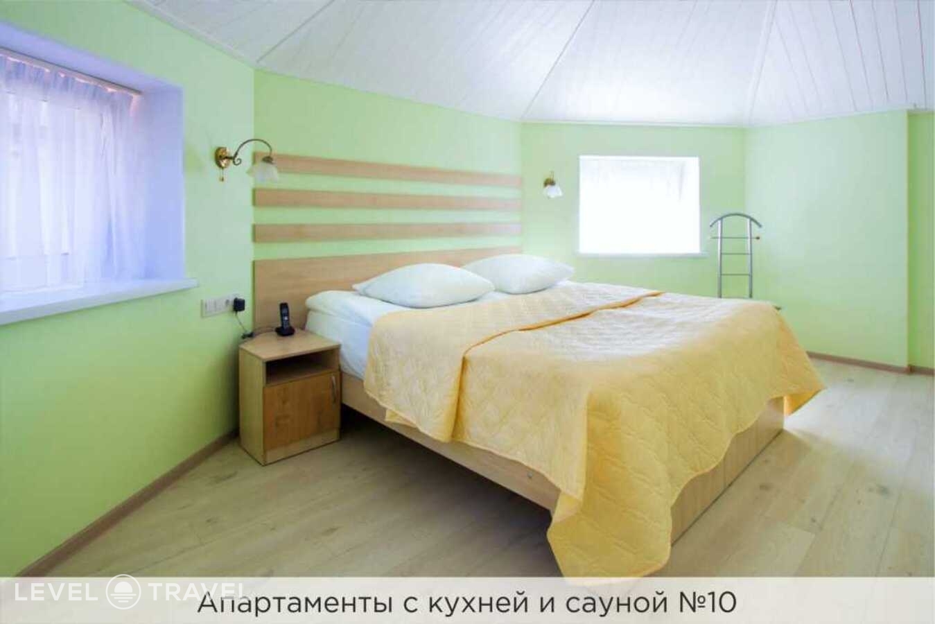 фотографии номера Двухместные апартаменты № 10 Дуплекс двуспальная кровать отеля Виктория в Россия(Приморский район) - фото №6