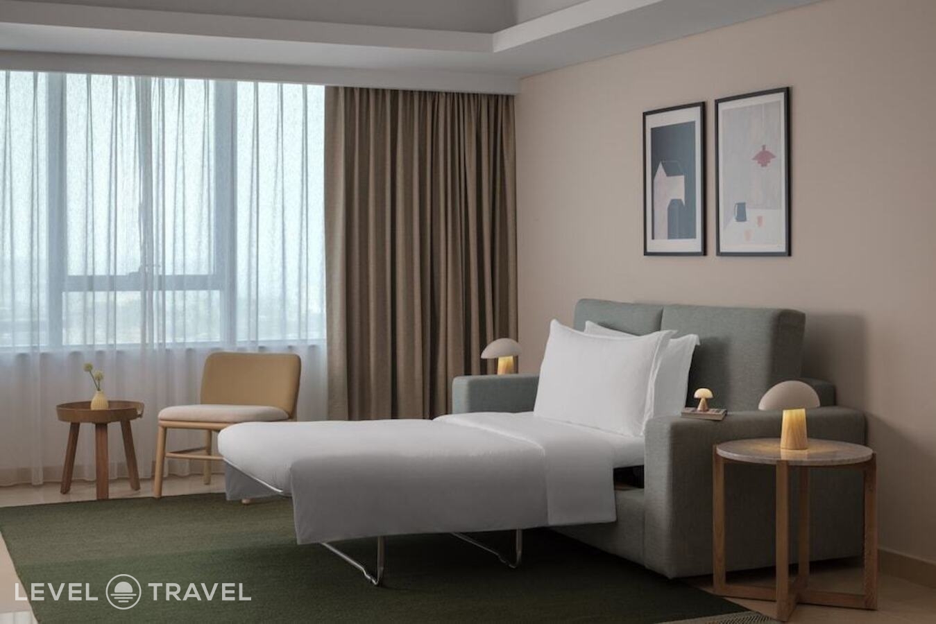 Двухместная Studio Suite с балконом двуспальная кровать — фото 5