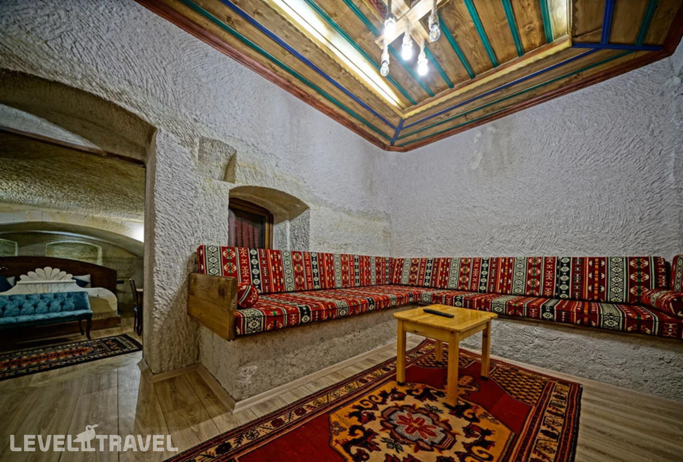 фотографии номера Двухместный полулюкс Cave двуспальная кровать отеля Cappa Cave Hotel в Турция(Гёреме) - фото №12
