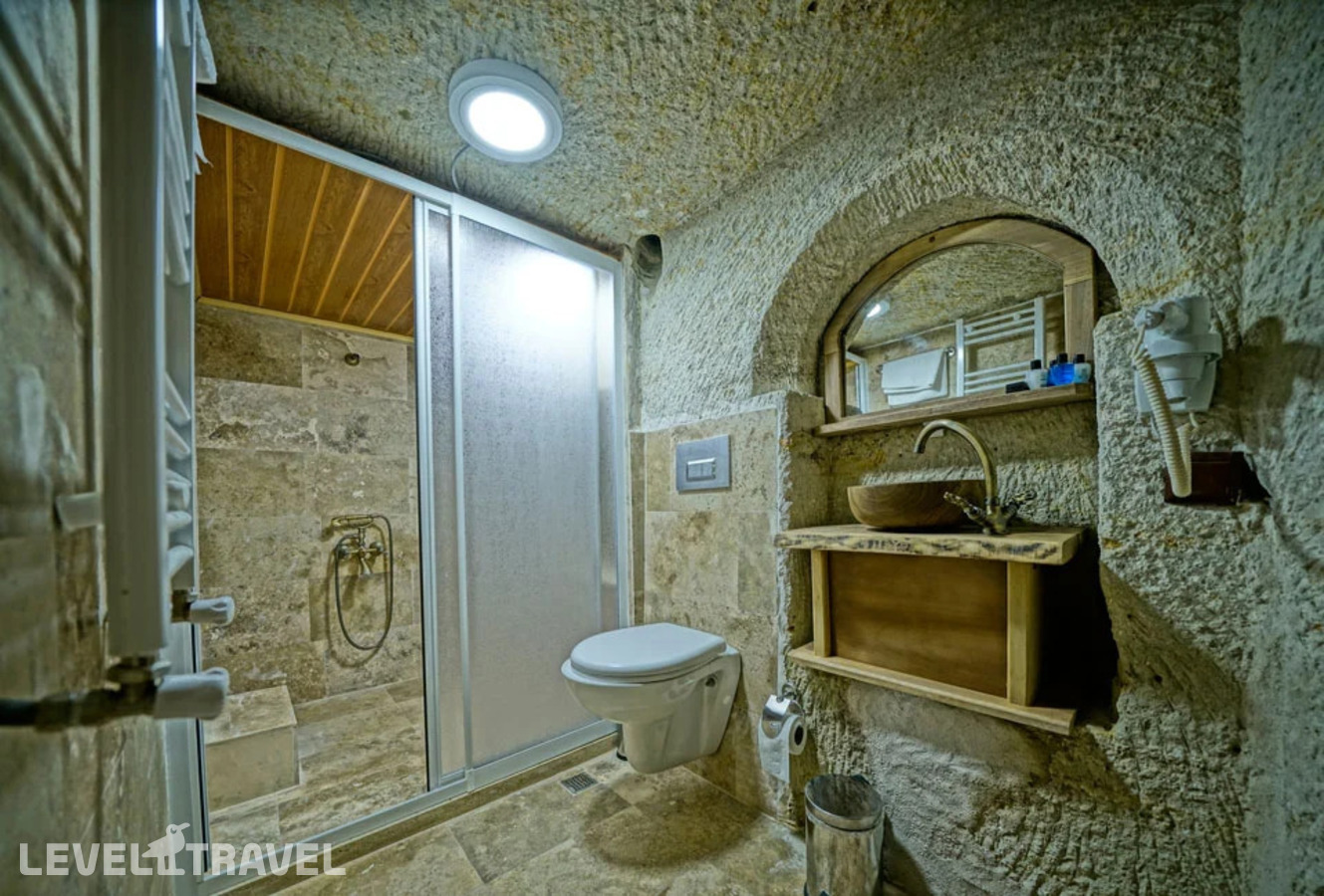 фотографии номера Двухместный полулюкс Cave двуспальная кровать отеля Cappa Cave Hotel в Турция(Гёреме) - фото №15