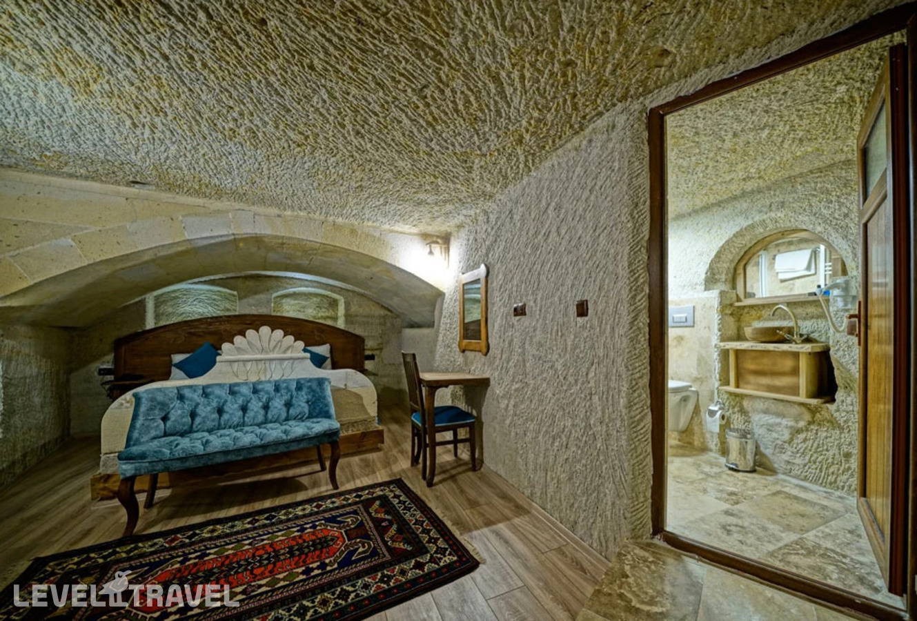 фотографии номера Двухместный полулюкс Cave двуспальная кровать отеля Cappa Cave Hotel в Турция(Гёреме) - фото №5