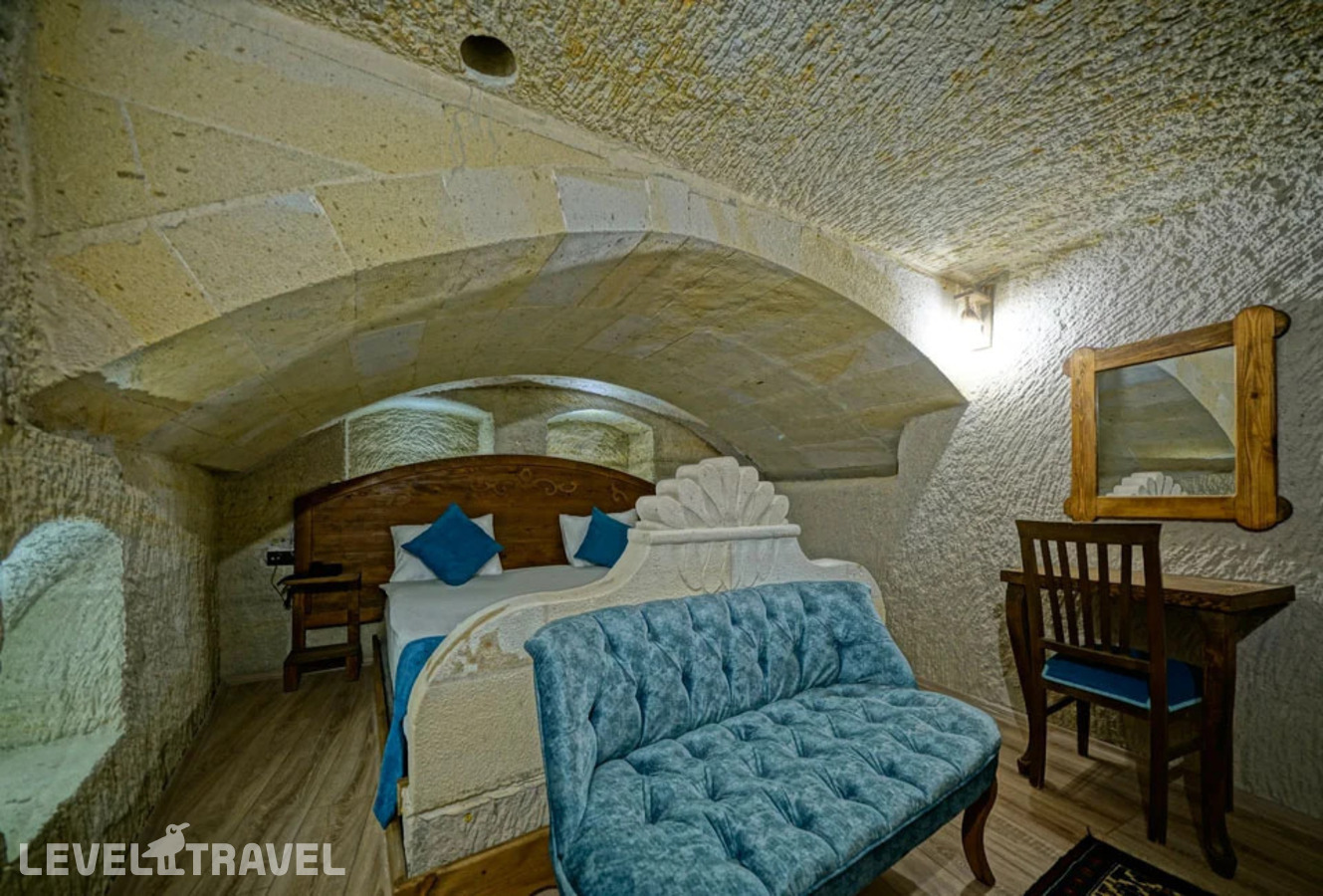 фотографии номера Двухместный полулюкс Cave двуспальная кровать отеля Cappa Cave Hotel в Турция(Гёреме) - фото №1