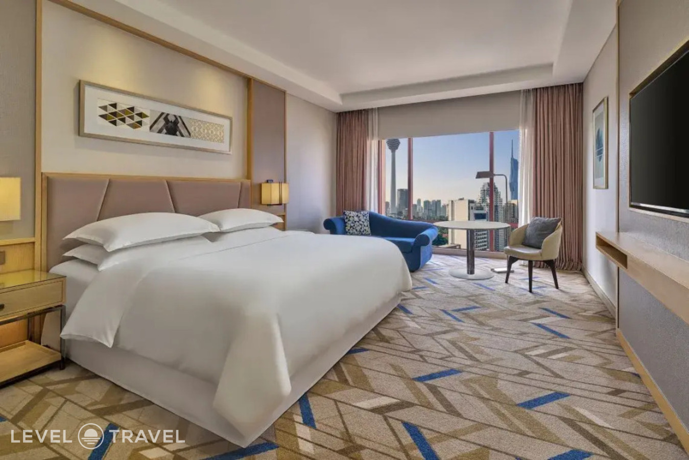 фотографии номера Двухместный номер Guest with Tower view двуспальная кровать отеля Sheraton Imperial Kuala Lumpur Hotel в Малайзия(Куала-Лумпур) - фото №1