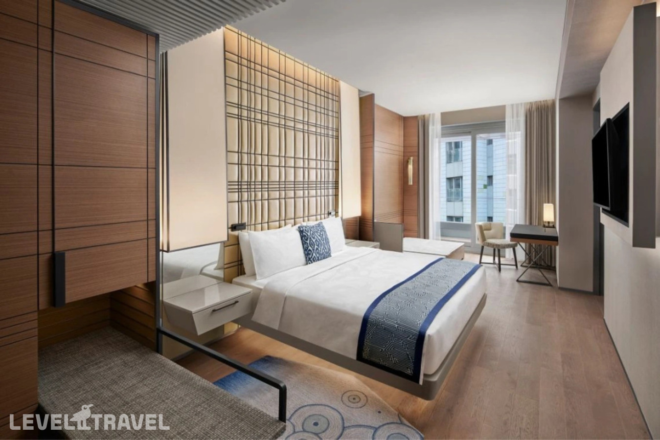 фотографии номера Люкс Elite с частичным видом на море отеля JW Marriott Hotel Istanbul Marmara Sea в Турция(Бакыркёй) - фото №1