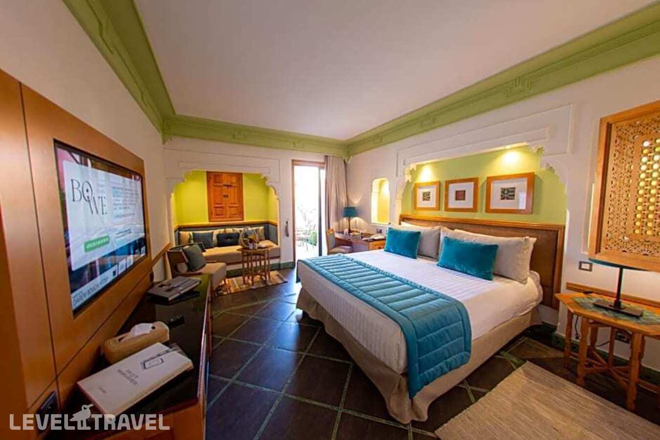 фотографии номера Номер Deluxe с балконом и с видом на бассейн отеля Jaal Riad Resort в Марокко(Марракеш) - фото №3
