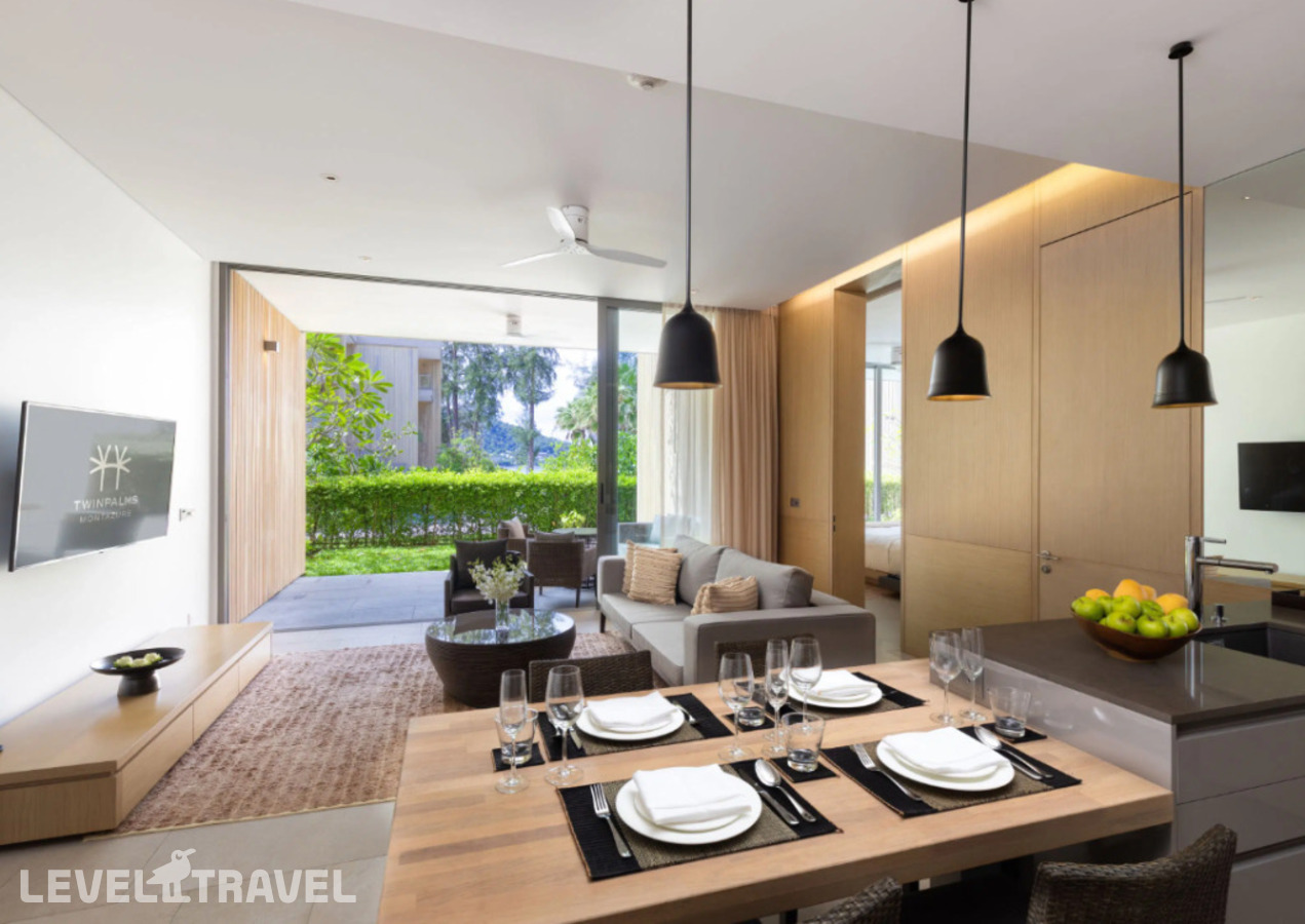 Двухместный Suite & Private Pool Grand Azure с видом на море двуспальная кровать — фото 4