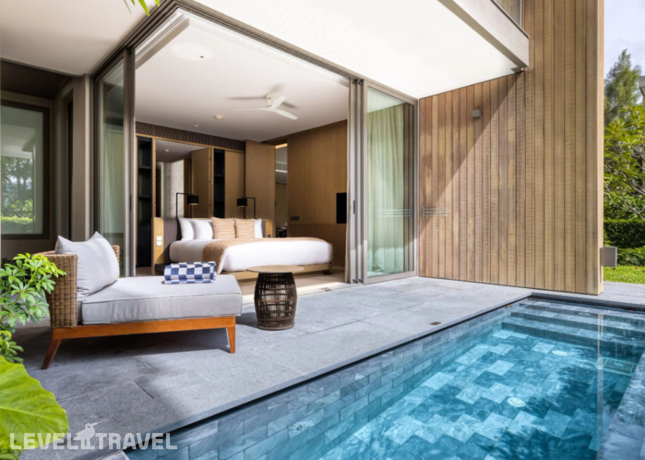 Двухместный Suite & Private Pool Grand Azure с видом на море двуспальная кровать — фото 5
