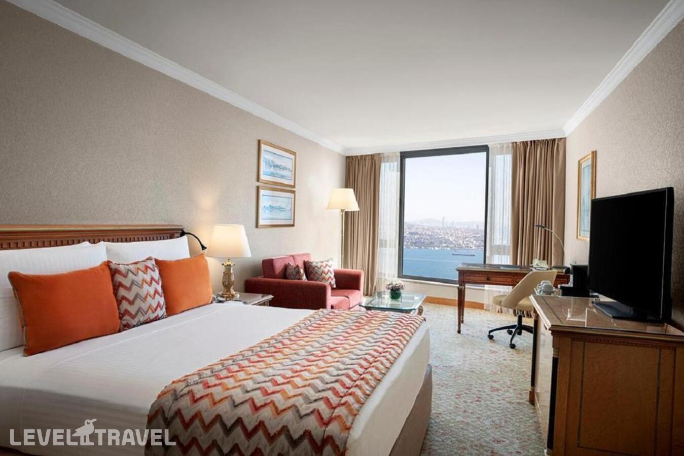 фотографии номера Двухместный номер Premium с видом на море 2 отдельные кровати отеля Intercontinental Hotel Istanbul (Ex. Ceylan Intercontinental Hotel) в Турция(Бейоглу) - фото №2