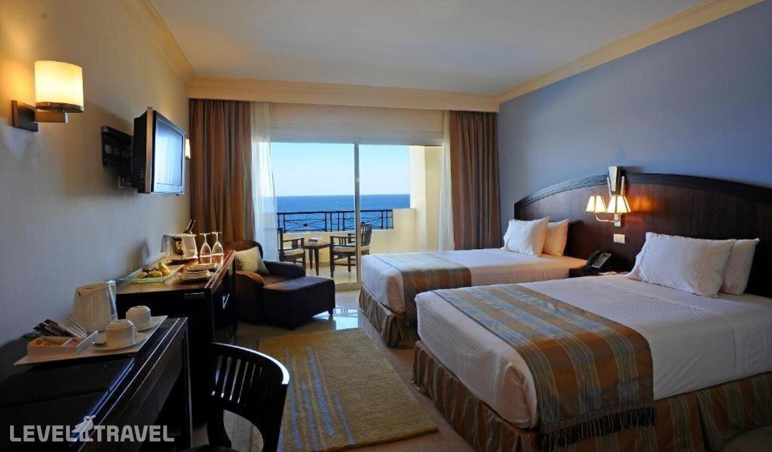 фотографии номера Делюкс с видом на море (две односпальные кровати) отеля Stella Di Mare Beach Hotel & Spa в Египет(Наама Бэй) - фото №3