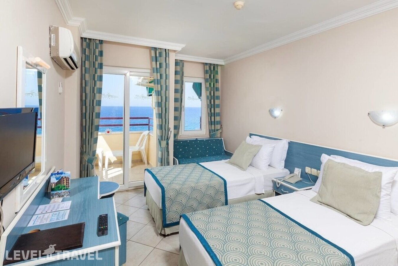 фотографии номера Стандартный с боковым видом на море отеля Galaxy Beach Hotel в Турция(Махмутлар) - фото №3