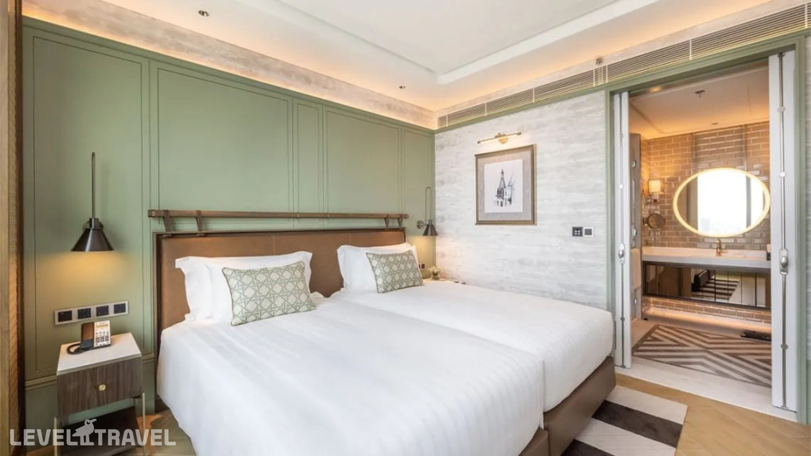 Двухместный Suite с доступом в лаундж c 1 комнатой 2 отдельные кровати — фото 1