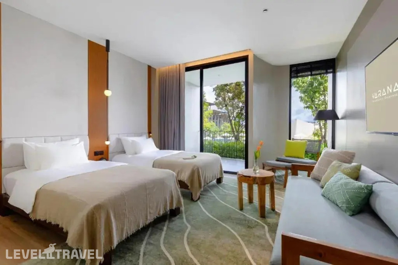 фотографии номера Двухместный Luxe Mountain 2 отдельные кровати отеля Varana Hotel в Таиланд(Краби) - фото №1