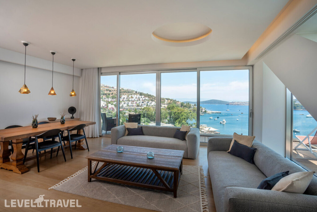 фотографии номера Двухместный люкс Panorama двуспальная кровать отеля Cape Beach Resort Bodrum в Турция(Гюндоган) - фото №2