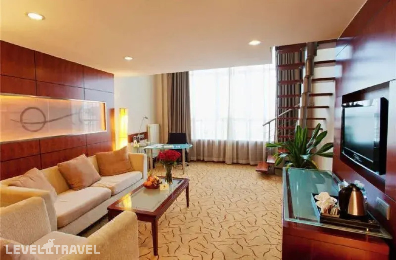 фотографии номера Двухместный люкс Multi-Level двуспальная кровать отеля Ariva Beijing West Hotel & Serviced Apartment в Китай(Пекин) - фото №4