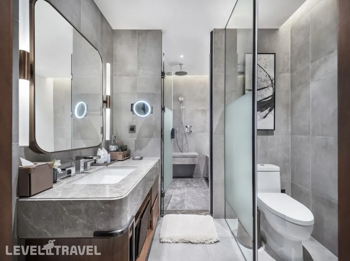 фотографии номера Семейный (две односпальные кровати) отеля Meliá Shanghai Parkside в Китай(Шанхай) - фото №2