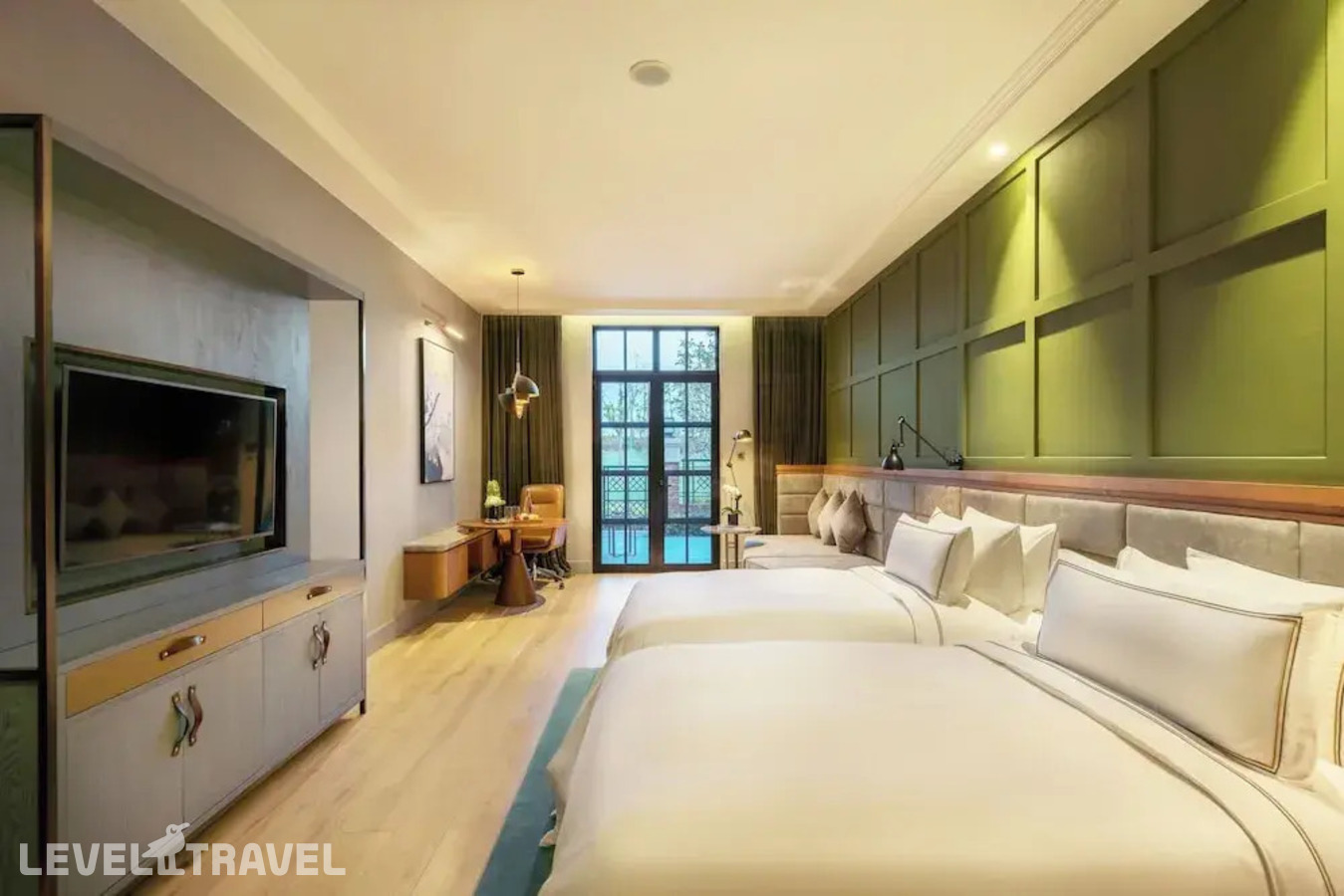фотографии номера Семейный (две односпальные кровати) отеля Meliá Shanghai Parkside в Китай(Шанхай) - фото №7