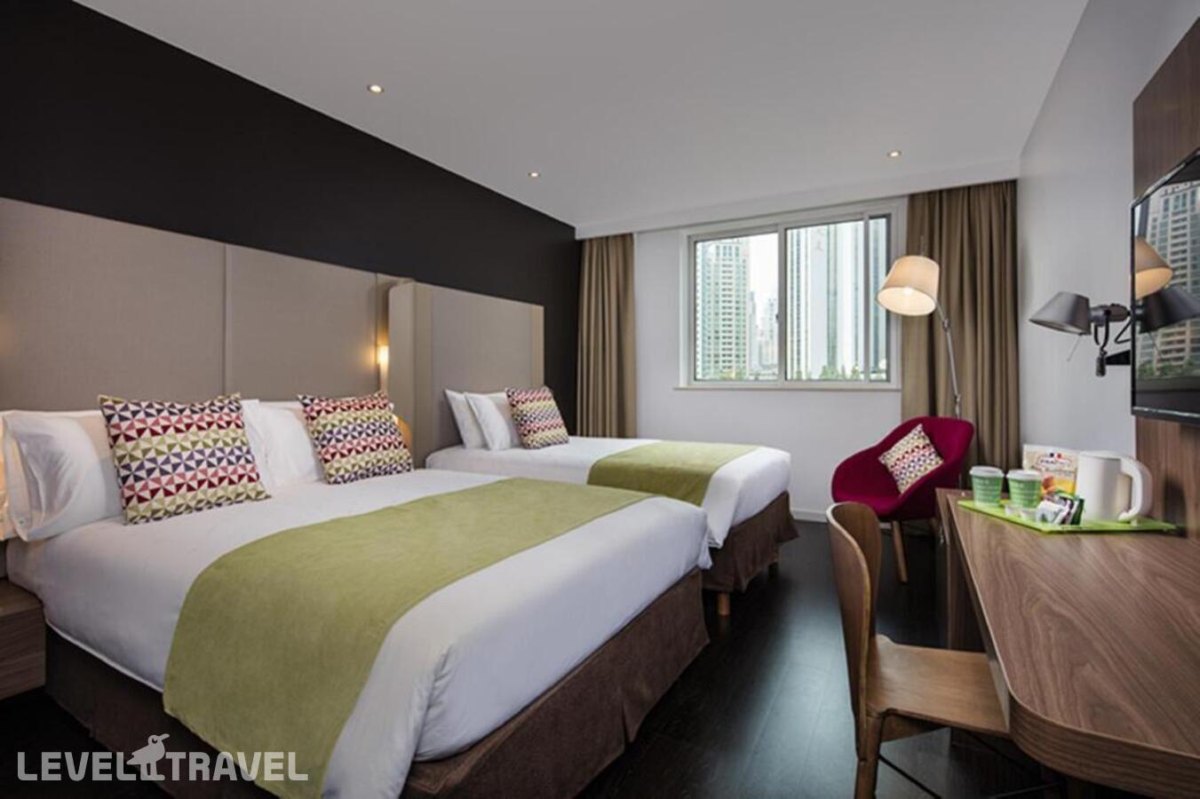 фотографии номера Делюкс (две односпальные кровати) отеля Campanile Shanghai Bund Hotel в Китай(Шанхай) - фото №1