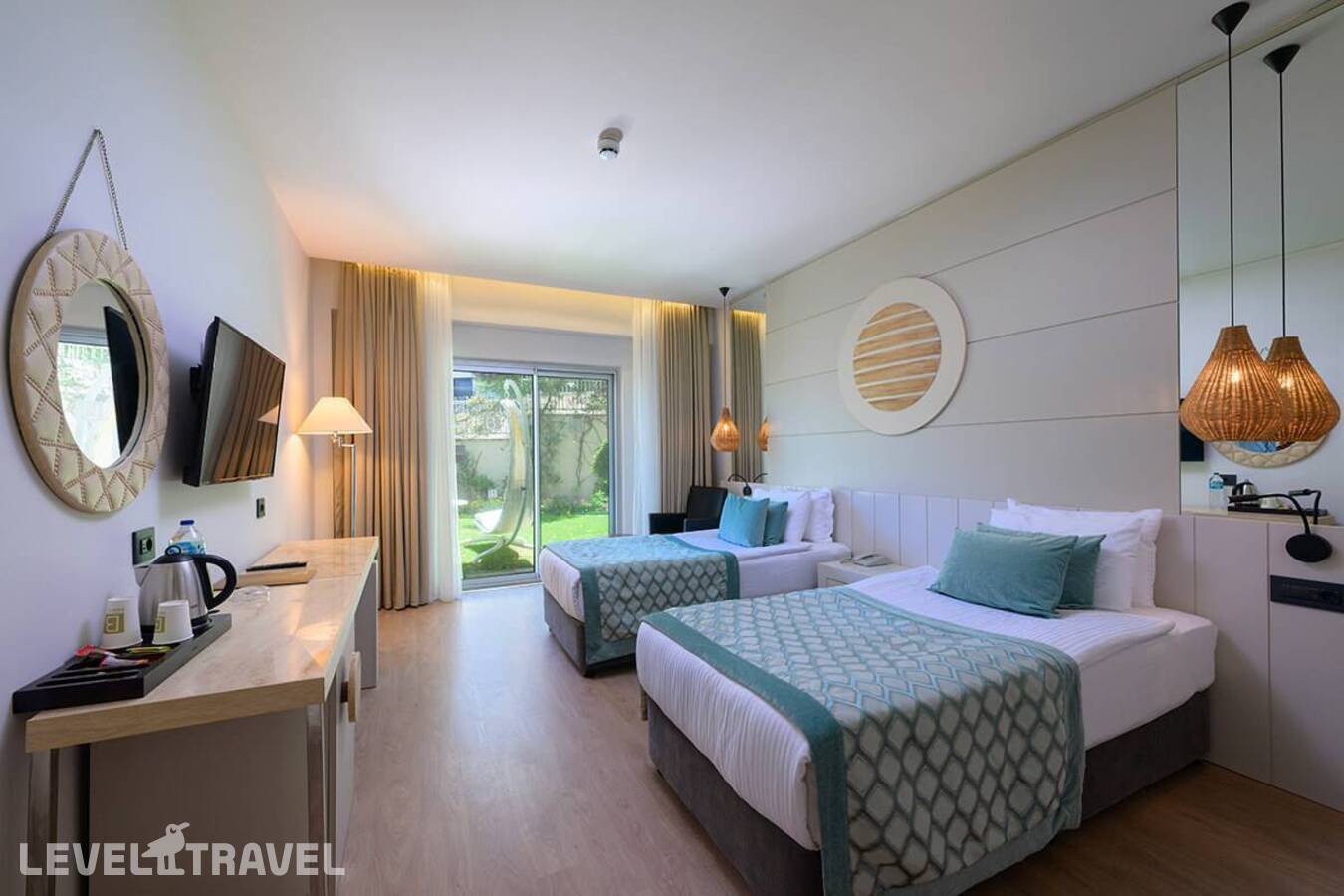 фотографии номера Делюкс с видом на сад (две односпальные кровати) отеля Baia Bodrum Hotel в Турция(Гюндоган) - фото №7