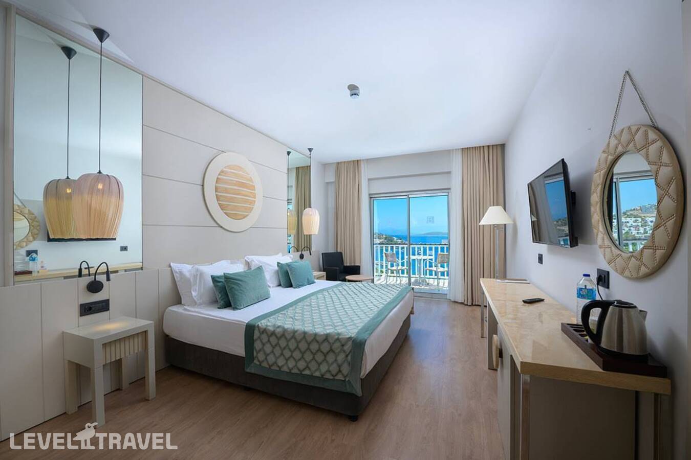 фотографии номера Делюкс с видом на сад (две односпальные кровати) отеля Baia Bodrum Hotel в Турция(Гюндоган) - фото №1